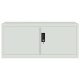 File Cabinet Light Grey 90x40x180 cm Steel 3188319