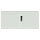 ZNTS File Cabinet Light Grey 90x40x220 cm Steel 3188320