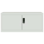 ZNTS File Cabinet Light Grey 90x40x110 cm Steel 3188316