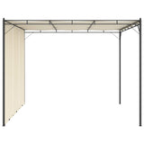 Garden Gazebo with Side Curtain 3x3x2.25m Cream 47993