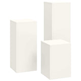 Plant Stand 3 pcs White Steel 865828