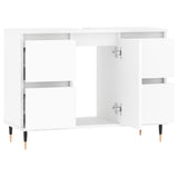 Bathroom Cabinet White 80x33x60 cm Engineered Wood 831644
