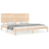 Bed Frame without Mattress Super King Size Solid Wood Pine 3193676