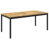 Garden Dinner Table White and Black 147 x 88.5 x 75 cm 901766