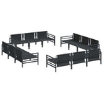Garden Sofa Set Anthracite Steel 3378972