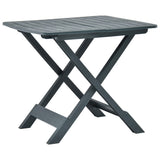 Folding Garden Table Green 79x72x70 cm Plastic 48791