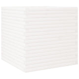 Garden Planter White 70x70x68.5 cm Solid Wood Pine 3282475