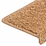 Stair Mats 20 pcs 65x21x4 cm Beige Rectangular Edge 3365853