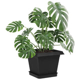 Plant Pots 24 pcs Black 16 x 16 x 14 cm Plastic 3403311