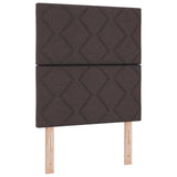Box Spring Bed with Headboard Dark brown 80 x 200 cm Fabric 3339654