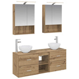Bathroom Cabinet Set 5 pcs Artisan Oak 50 x 14.5 x 70 cm 3406686