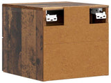 Wall-Mounted Bedside Cabinet Old Wood 33 x 34.5 x 40 cm 897971