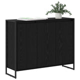 Side Cabinet Black Oak 96.5 x 30 x 75 cm Engineered Wood 886606