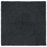 Area Rugs Dark Grey 120 x 120 cm Jute 42010561