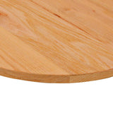 Table Top Light Brown 100x50x2 cm Solid Wood Oak Oval 4009046