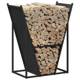 Firewood Rack Black 69.5x35x81 cm Cold-rolled steel 864177