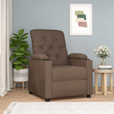 Recliner Chair Brown Fabric 339106