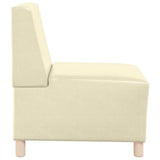 Modular Sofa Unit Armless 3 pcs Cream 55 x 74 x 82 cm 3399812