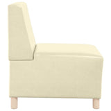 Modular Sofa Unit Armless Cream 55 x 74 x 82 cm Faux Leather 4108488