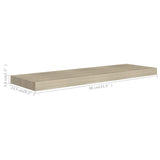 Floating Wall Shelves 4 pcs Oak 80x23.5x3.8 cm MDF 323879