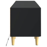 LED TV Cabinet Black Engineered Wood 896686