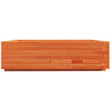Garden Planter Wax Brown 90x90x26.5 cm Solid Wood Pine 847315