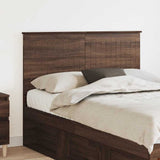 Headboard with Headboard Brown Oak 135 cm Engineered wood 887777