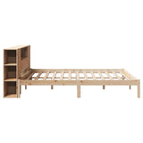 Bookcase Bed without Mattress 180x200 cm Super King Solid Wood Pine 3321546