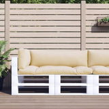 Pallet Cushions 3 pcs Beige Fabric 360947