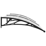 Door Canopy Black brackets, transparent sheets 45627