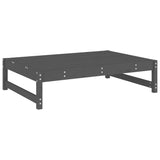 5 Piece Garden Lounge Set Grey Solid Wood Pine 3186601