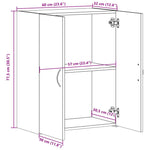 ZNTS File Cabinet Sonoma Oak 60x32x77.5 cm Engineered Wood 840767