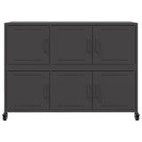 Sideboard Black 100.5x39x72 cm Steel 846740