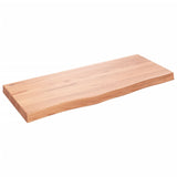 Table Top Light Brown 100x40x cm Treated Solid Wood Oak 3156364