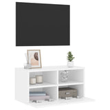 TV Wall Cabinet White 60x30x30 cm Engineered Wood 836854