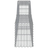 Arched Gabion Baskets 10 pcs 400x30x40/60 cm Galvanised Iron 3146835