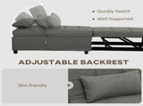 Four-In-One Single Sleeper Chair - Dark Grey T3398P344491