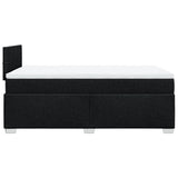 Box Spring Bed with Mattress Black 120x190 cm Fabric 3285829