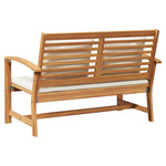 Garden Bench Natural 110 x 64 x 76.5 cm Solid teak wood 42006404