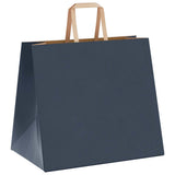 Paper Bags 250 pcs with Handles Blue 32x22x28 cm 4101932