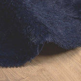 Shaggy Rug High Pile NAVARRA Navy 300x200 cm Polyester 4102939