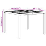 Outdoor Furniture Set 5 pcs Anthracite Steel 3422870