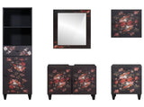Bathroom Cabinet Set with Drawer 5 pcs Solid Mango Wood 3310144