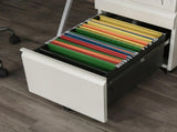 3 Drawer Filling Cabinet, Mobile Metal File Cabinet with Anti-tilt Design for Letter, A4, Legal T3398P330382