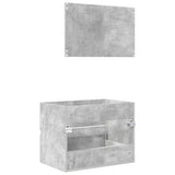 Bathroom Furniture Set Concrete Grey 60 x 38.3 x 45 cm 876035