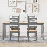 5 Piece Dining Set PANAMA Grey Solid Wood Pine 3345210