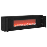 Electric Fireplace Black Oak 155 x 30 x 44 cm Engineered wood 8021016