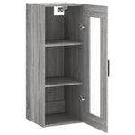 ZNTS Wall Mounted Cabinet Grey Sonoma 34.5x34x90 cm 828922