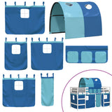 Kids' Loft Bed with Tunnel without Mattress Blue 80x200cm 3206986