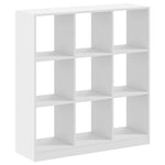 Bookcase White 102x32x108 cm Engineered Wood 3307837